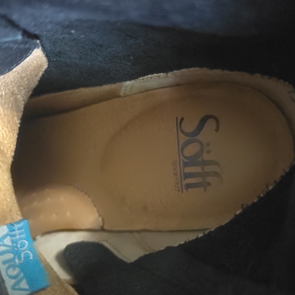 Sofft Althea Black Leather Heeled Ankle Boots Sz 9 Never Worn - Picture 3 of 4